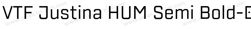 VTF Justina HUM Semi Bold字体转换